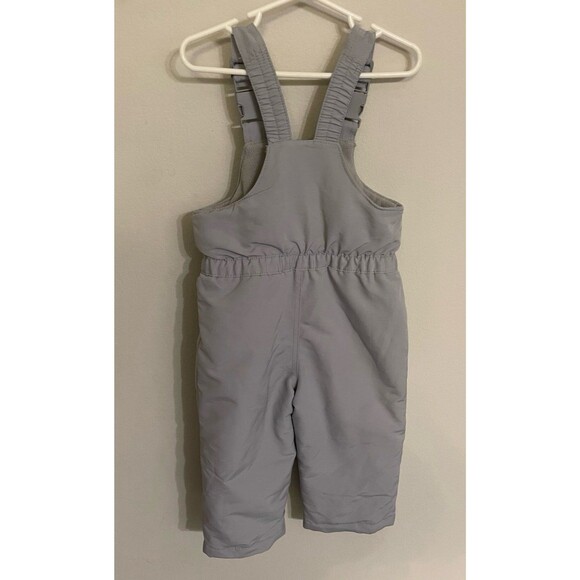 Grey Gray Wonderkids Toddler Snow Ski Pants Overalls Bibs, Size 2T - Picture 3 of 4